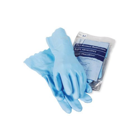 Sanor anti-allergihansker PVC S blå ett par