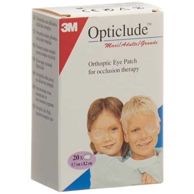 3M Opticlude Maxi oogverband 20 x 8x5,7cm