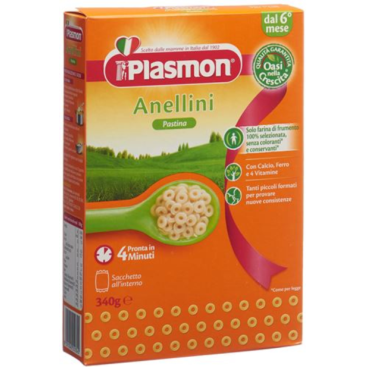 PLASMON 파스티나 아넬리니 340g