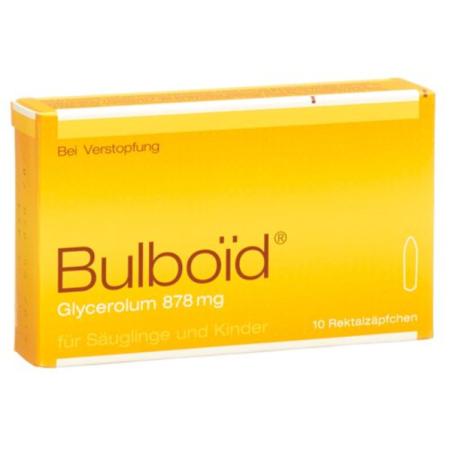 Relieve Constipation with Bulboid Supp Child 10 pcs