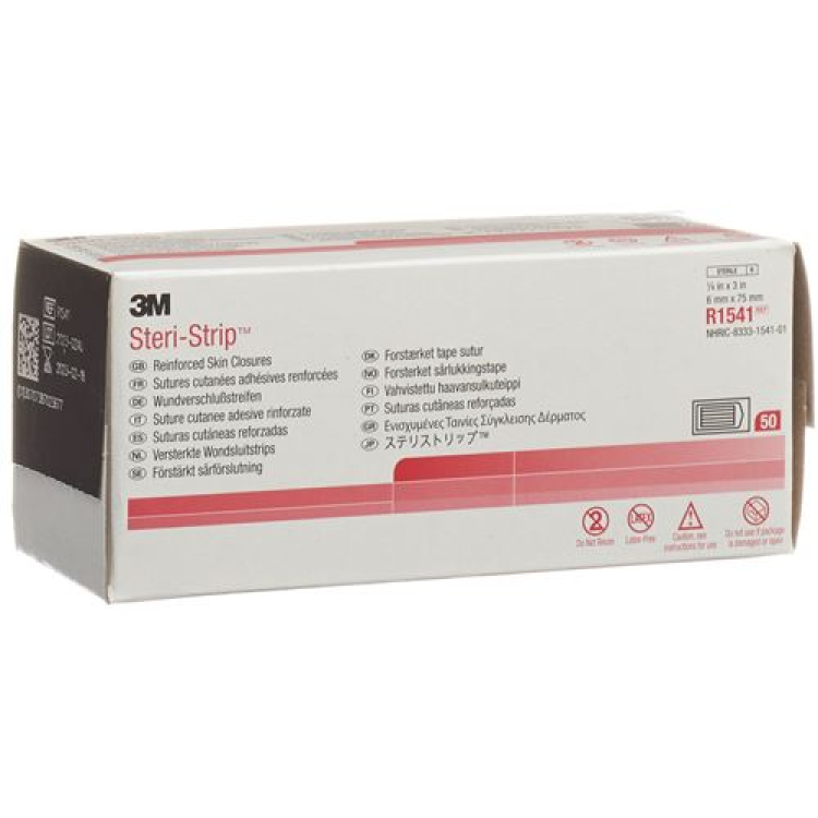 نوار 3M Steri 6x75mm سفید تقویت شده 50x3 عدد