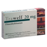 Trawell pastilles de chewing-gum 20 mg 10 pcs