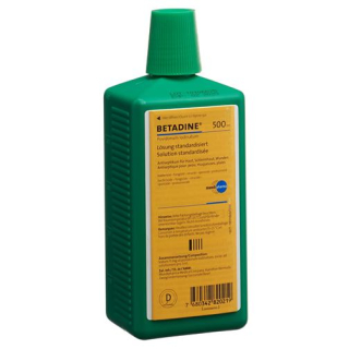 Betadine solution standardized Lös Fl 500 ml
