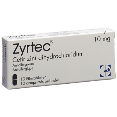 Zyrtec film-coated tablets 10 mg 10 tk