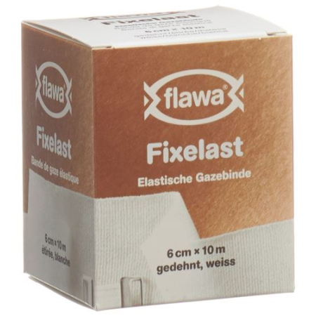 FLAWA FIXELAST 거즈 붕대 10mx6cm 흰색 상자