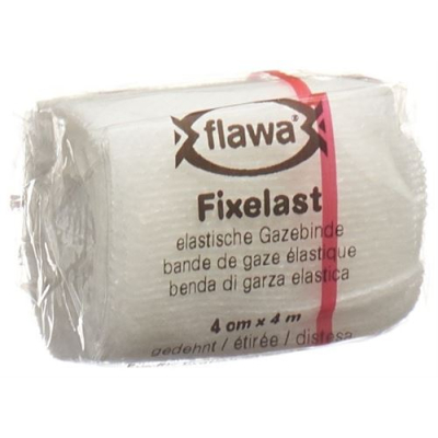 Flawa fast belastning gasbinda 4mx4cm vit cellux