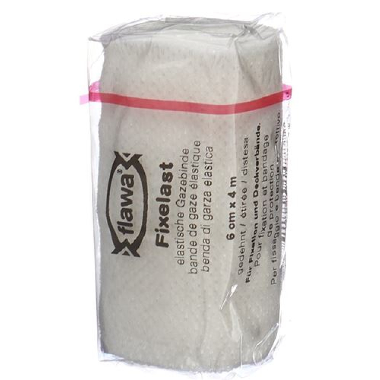 Flawa Fixed load gauze bandage 4mx6cm white CELLUX