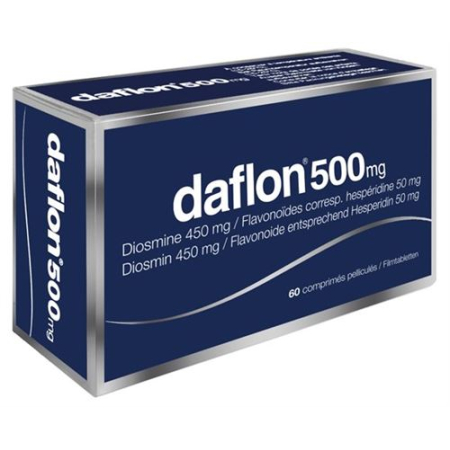 Daflon Filmtabl 500 មីលីក្រាម 60 កុំព្យូទ័រ