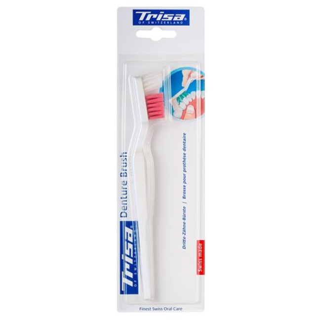 Bàn chải răng giả Trisa hai lần