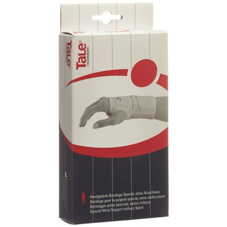 Tale Handgelenkbandage sem trilho 15cm branco direito