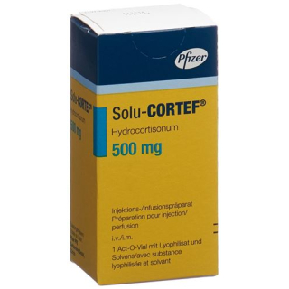 Solu-Cortef Dry Sub 500 mg Act O bočica 4 ml