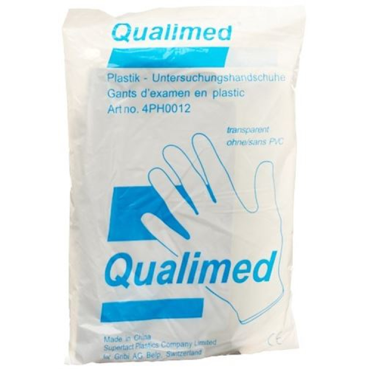 QUALIMED plastic gloves universal 100 pcs