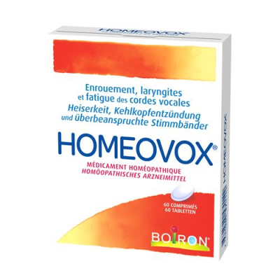 טבליות homeovox 60 יחידות