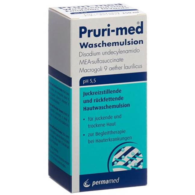Pruri-med 鎮痒および保湿皮膚 Waschemulsion pH 5.5 Fl 150 ml