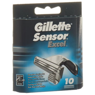 Lâminas de reposição Gillette Sensor Excel 10 peças