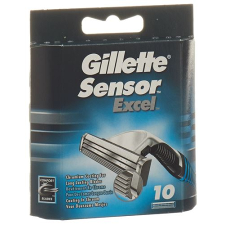 Náhradné čepele Gillette Sensor Excel 10 kusov
