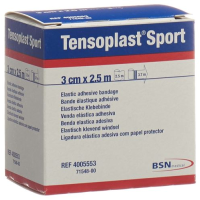 סרט אלסטי tensoplast sport 3 ס"מ על 2.5 מ'