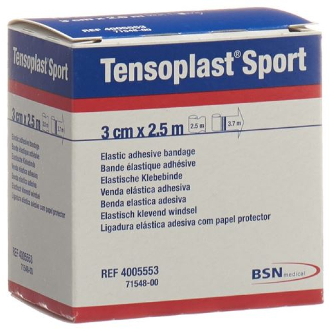 Buy TENSOPLAST SPORT Elastic Tape 3cmx2.5m