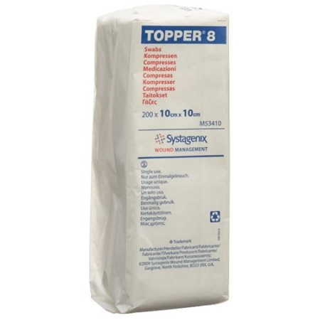 TOPPER 8 NW Compr 10x10cm unster 200 unid.