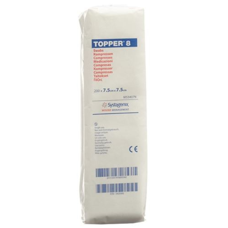 TOPPER 8 NW Compr 7.5x7.5cm Under 200 Pcs