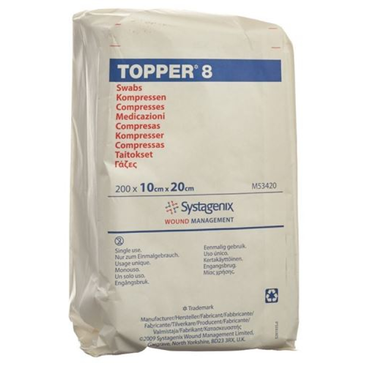 TOPPER 8 NW Compr 10x20cm poniżej 200szt