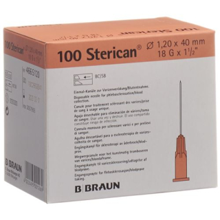 STERICAN needle 18G 1.20x40mm pink Luer 100 pcs