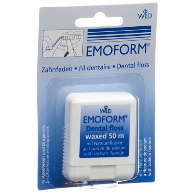Zubná niť EMOFORM voskovaná 50m