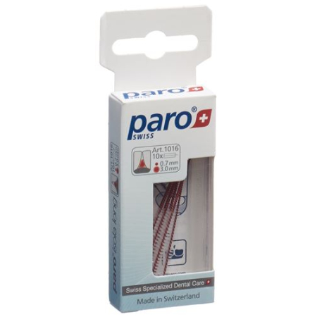 PARO ISOLA LONG 3mm x-fine red cyl 10 τεμ