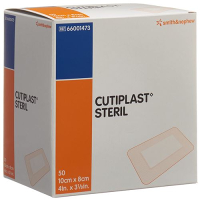 Cutiplast steril превръзка за рани 10cmx8cm бяла 50 бр