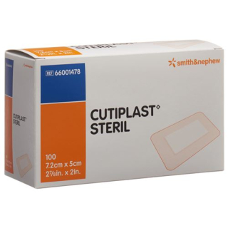 CUTIPLAST STERIL wound dressing 7.2cmx5cm white 100 pcs
