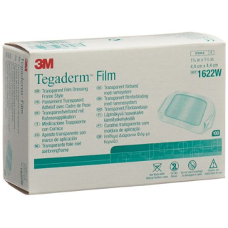 3M Tegaderm Film transparent dressing 4,4x4,4cm 100 stk