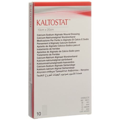 Kaltostat kompresai 10x20cm sterilūs 10 vnt