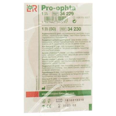 Transparent pro ophta s eye bandage l