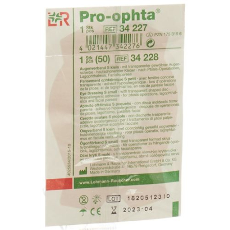 Pro Ophta S Oogverband transparant S