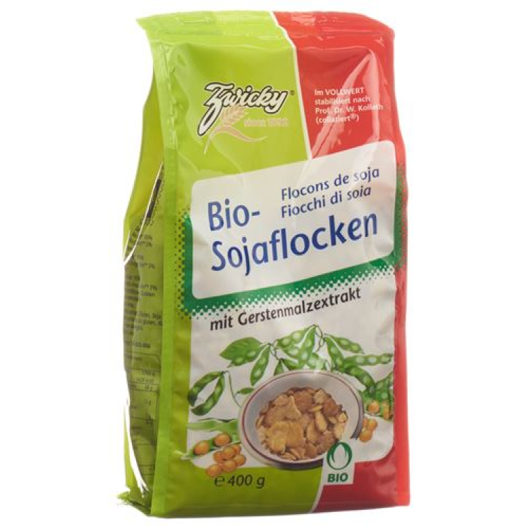 Copos de soja bio Zwicky 400 g