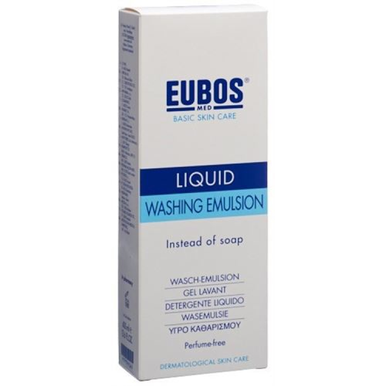 Eubos vloeibare zeep ongeparfumeerd blauw dispenser 400 ml