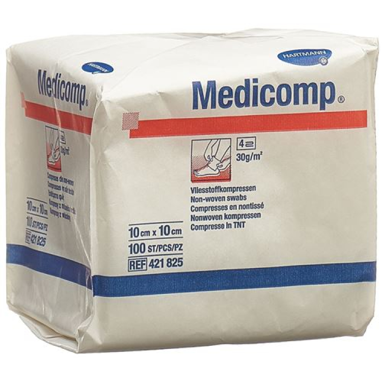 MEDICOMP fleece comp 10x10cm n st 100 τμχ