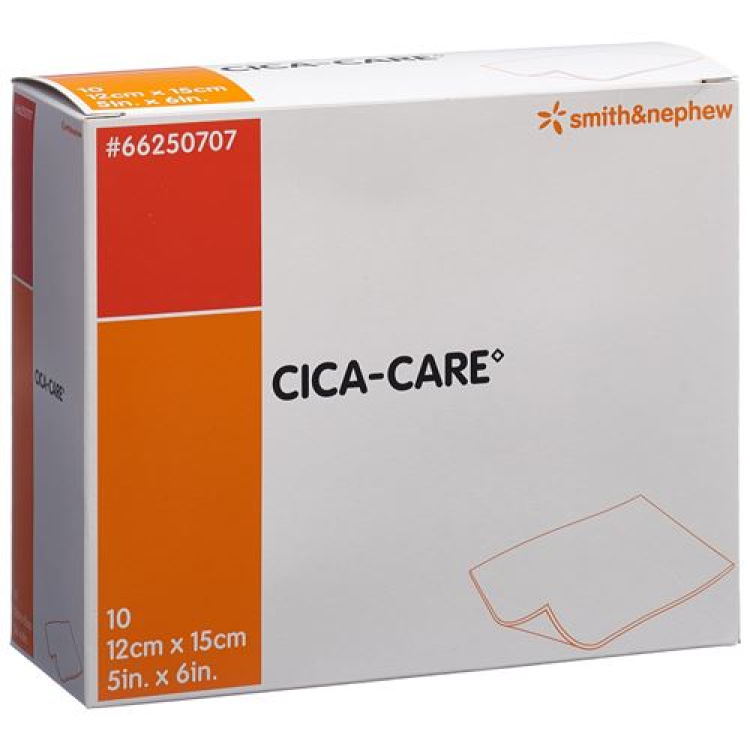 Cica-Care silikone gel bandage 12x15cm 10 stk