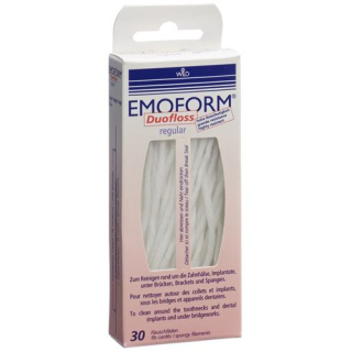 Emoform Duofloss bridge and implant cleaning regular 30 pcs