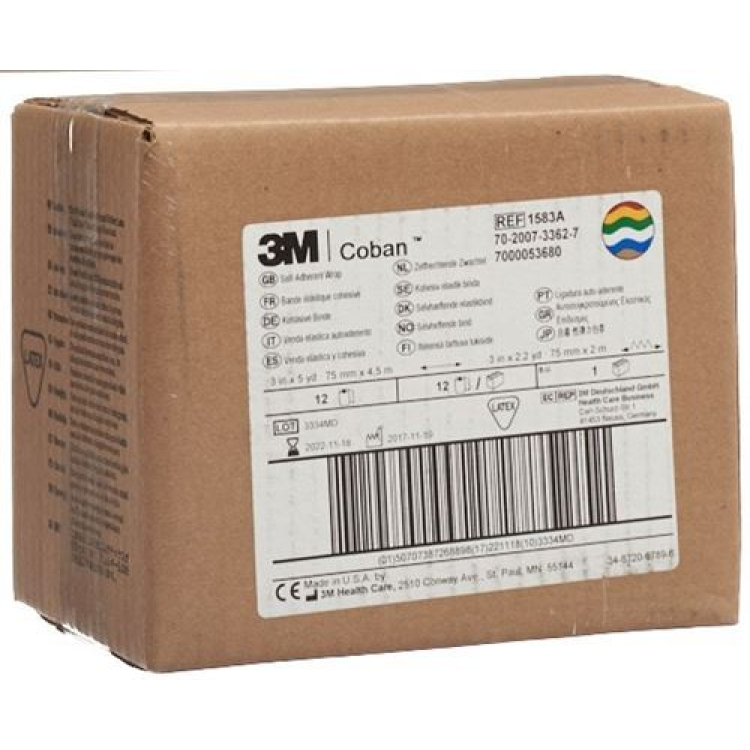 3M Coban Elastická bandáž samolepiaca 7,6 cm x 4,57 m rôzne 1