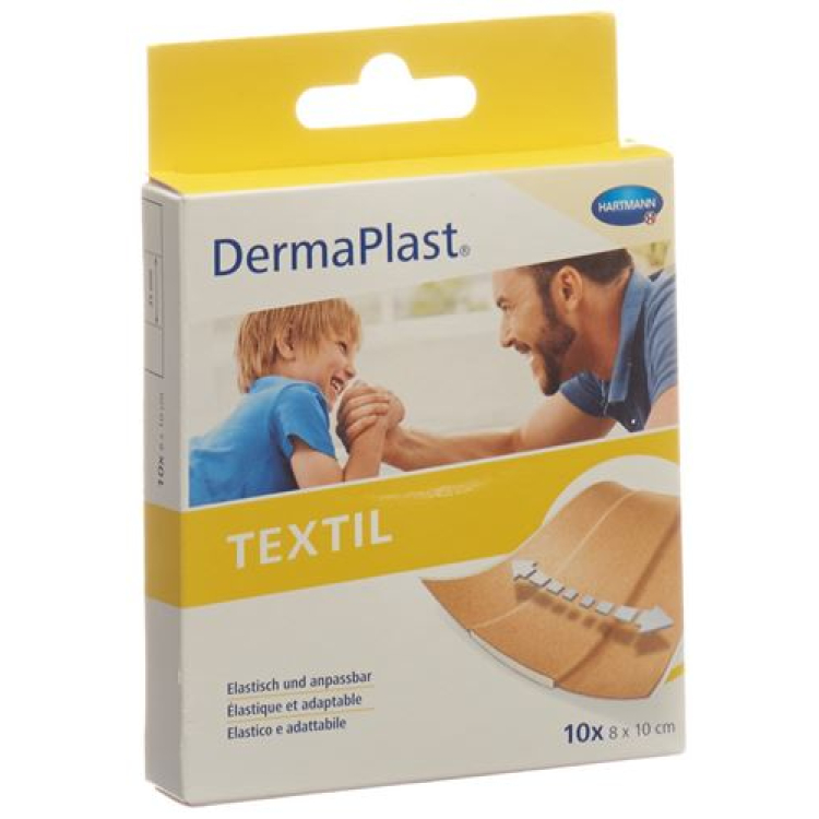 DermaPlast TESSILE Schnellverb 8x10cm 10 pz