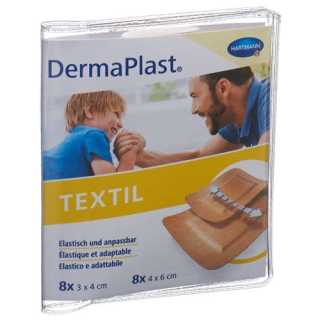 DermaPlast TEXTILE Centro Strips Ass Skin - 16 unid.