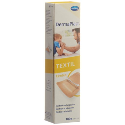 Dermaplast textile centro 3cmx4cm skin-100 stk