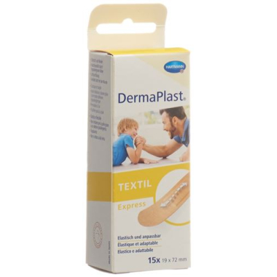 Dermaplast textile экспресс жолақтары 19x72мм 15 дана