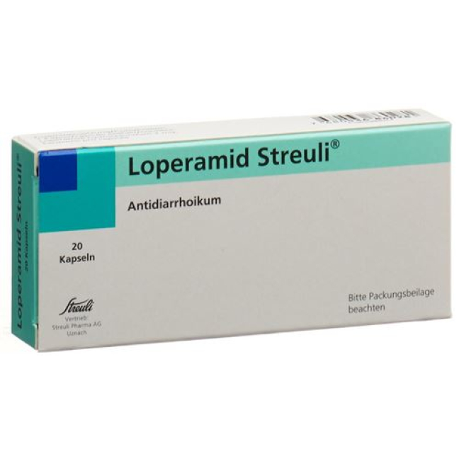Loperamide Streuli Capsules 2 mg 20 pcs