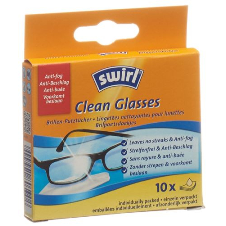 Salviette per la pulizia degli occhiali Swirl 10 pz