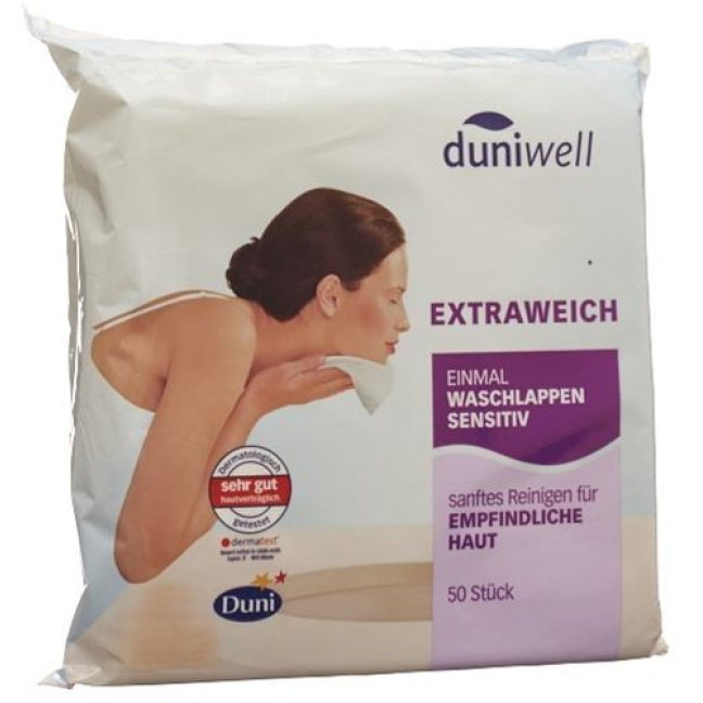 Duniwell Once gant de toilette sensible 50 pcs