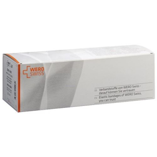 WERO SWISS Lux elastic fixation bandage 4mx8cm white 20 pcs