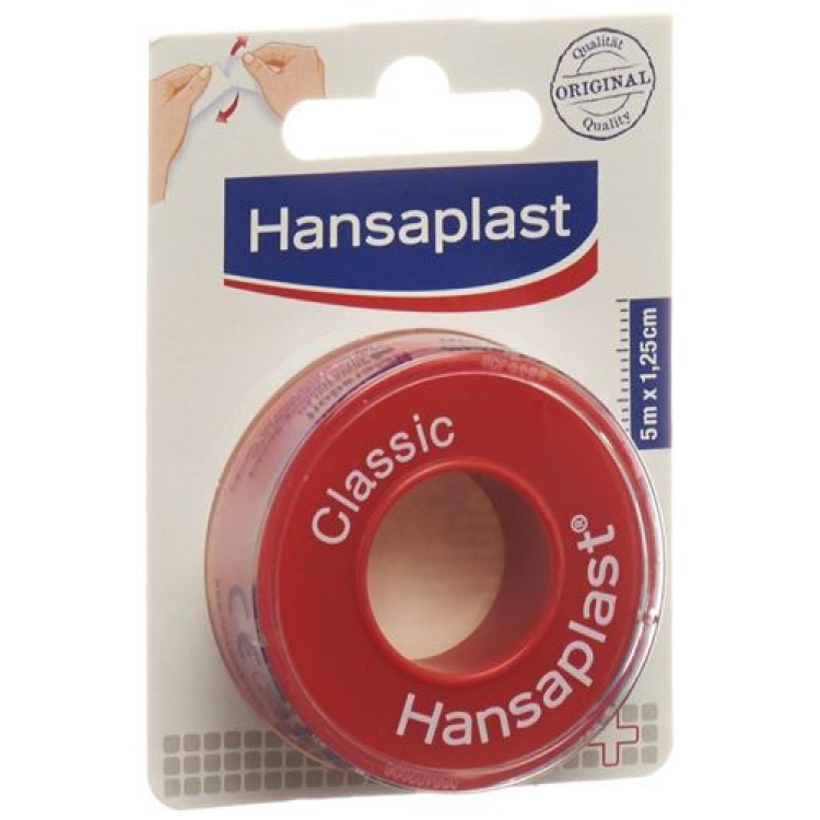 Hansaplast Classic Hechtpleister 5mx1.25cm