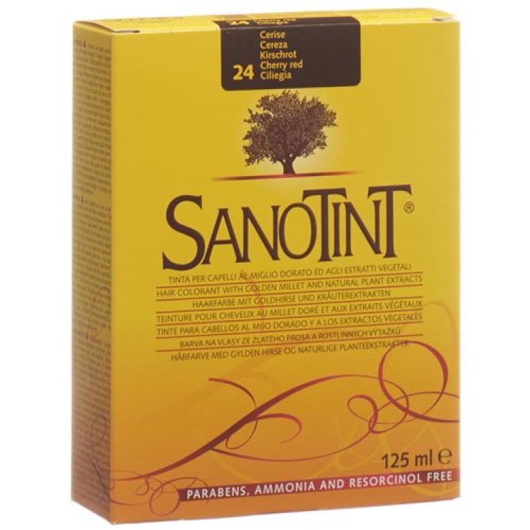 ពណ៌សក់ Sanotint 24 cherry